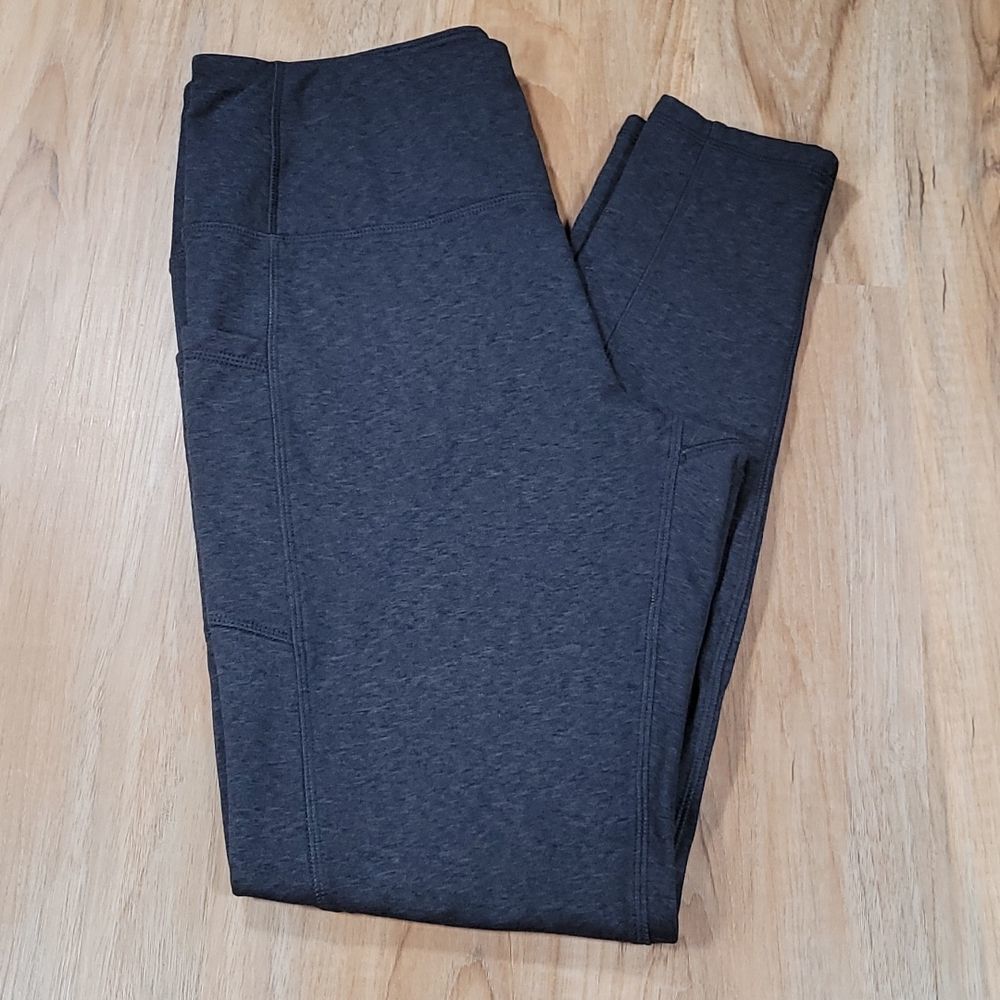 ☔️🔺️Kyodan Blue Fleece Lined High Waist Athletic Pants Medium